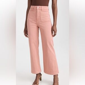 Rolla’s Sailor High Rise Wide Leg Jeans in Peach size 26 NWT